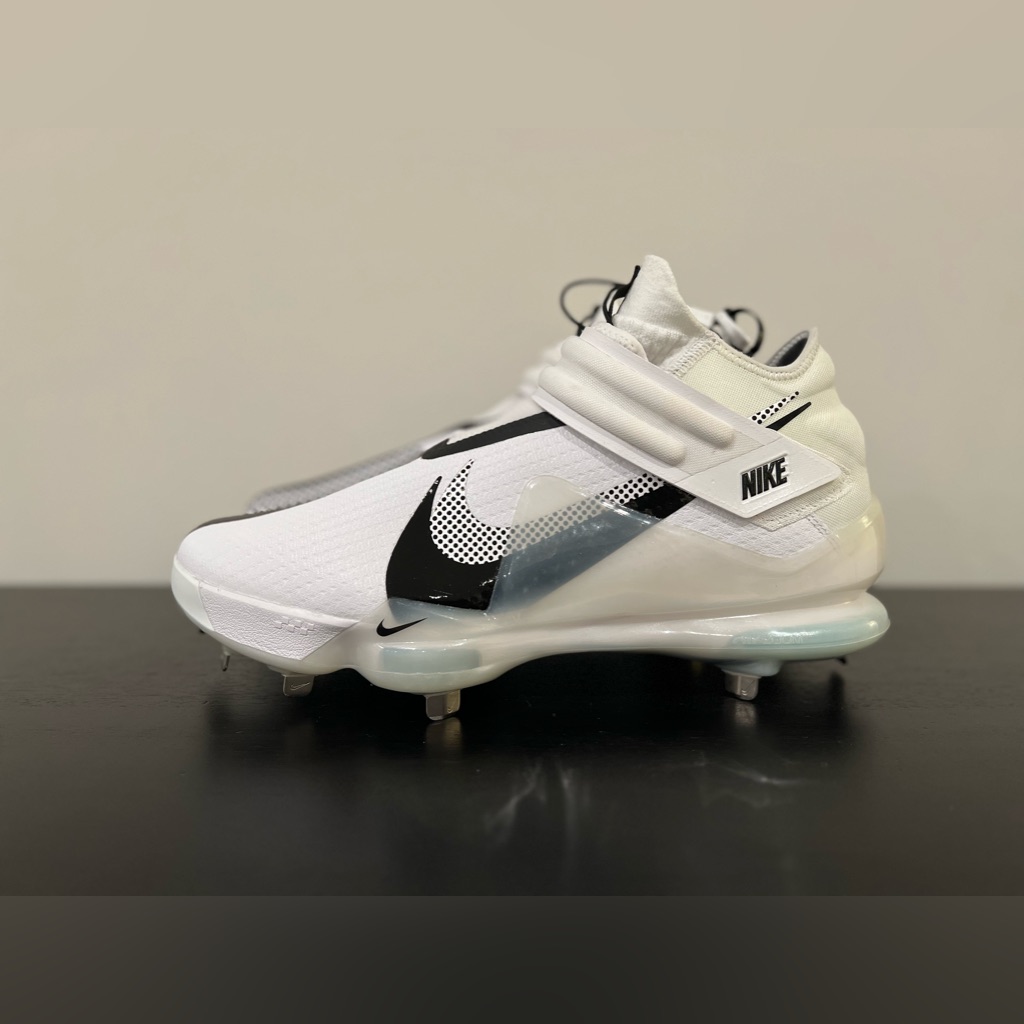 Nike Force Zoom Trout 7 Baseball Cleats White Black Dc9904-103 Men’s Size 12.5